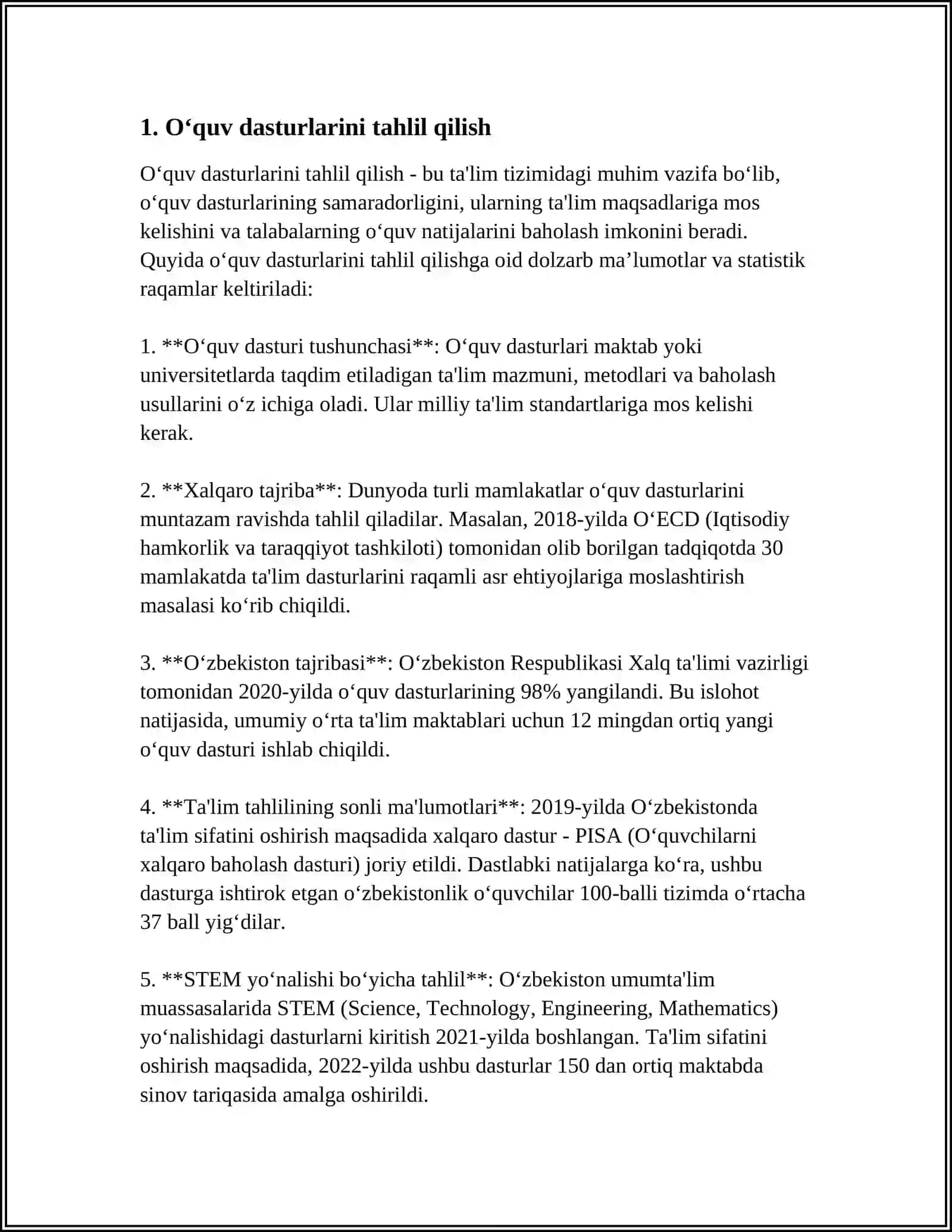 O‘quv dasturlarini tahlil qilish 3