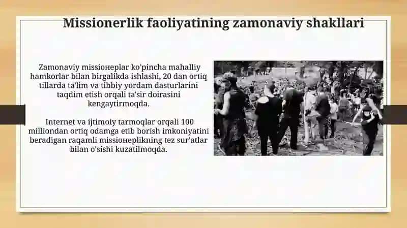 Missiyonerlik frozelitizmning ijtimoiy siyosiy hafvi 3