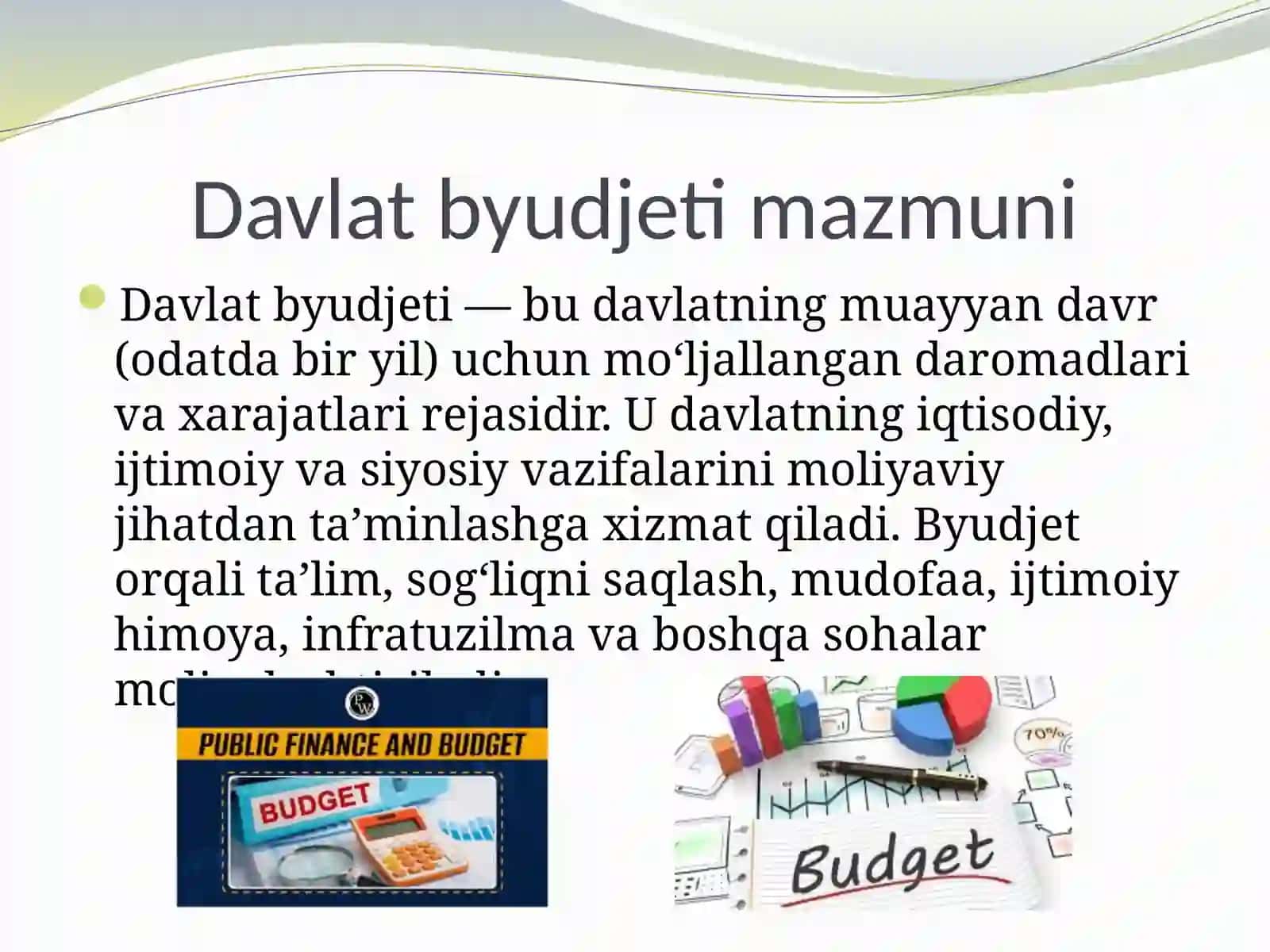 DAVLAT BYUDJETI G‘AZNA IJROSINING MAZMUNI, MOHIYATI VA AHAMIYATI 3