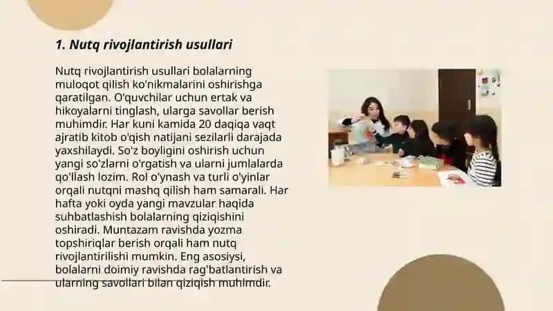 Nutq rivojlantirish usullari 3