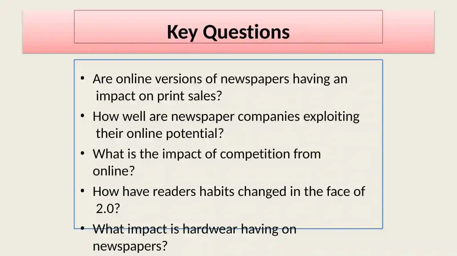 Influence of the internet on the magazine industry 3