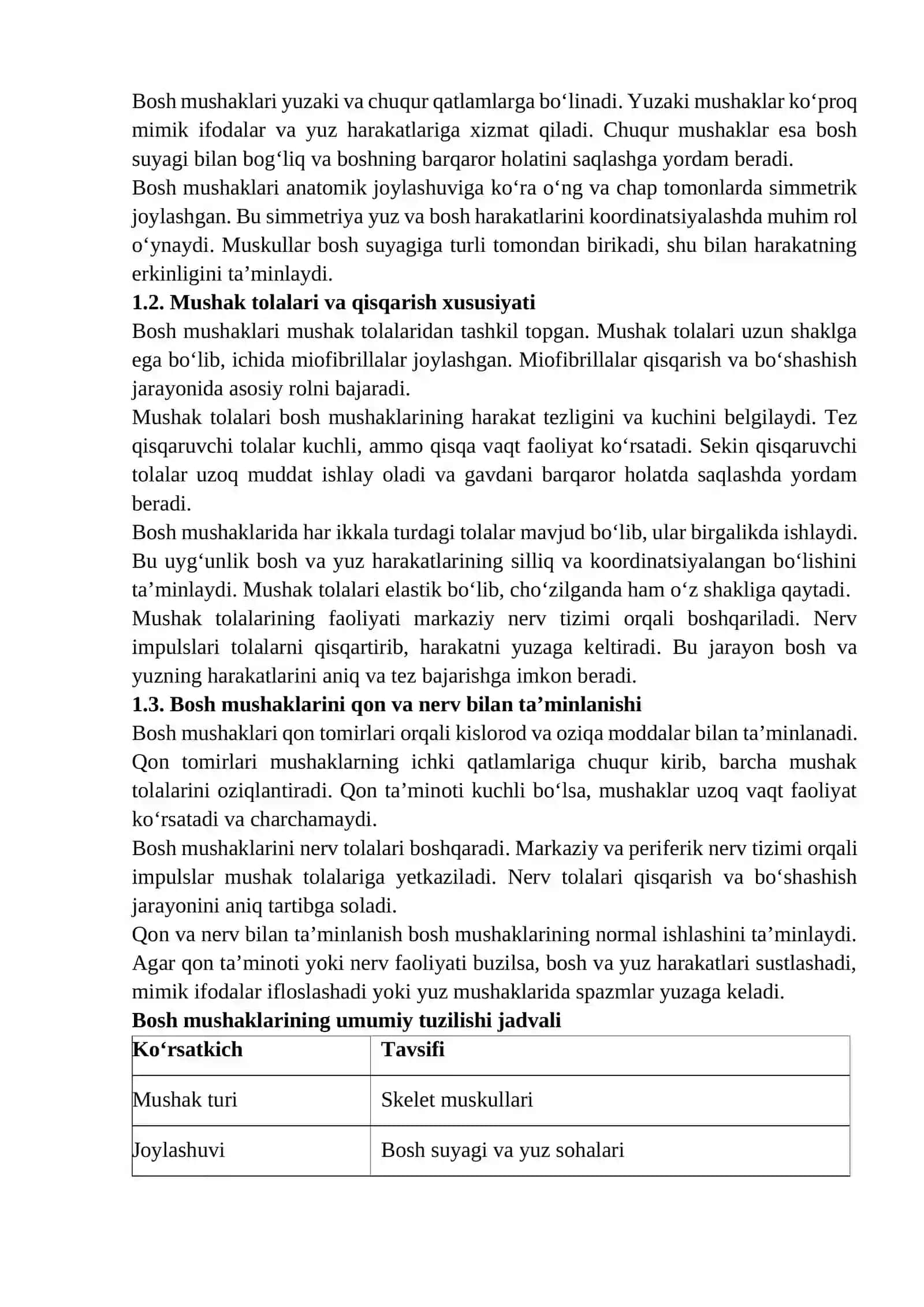 Mushaklar tizimi – bosh muskullari 3