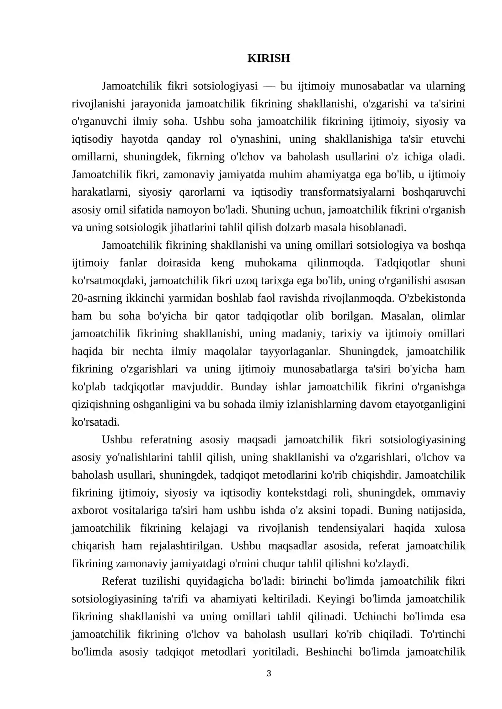 Jamoatchilik fikri sotsiologiyasi va uning asosiy yo‘nalishlari 3