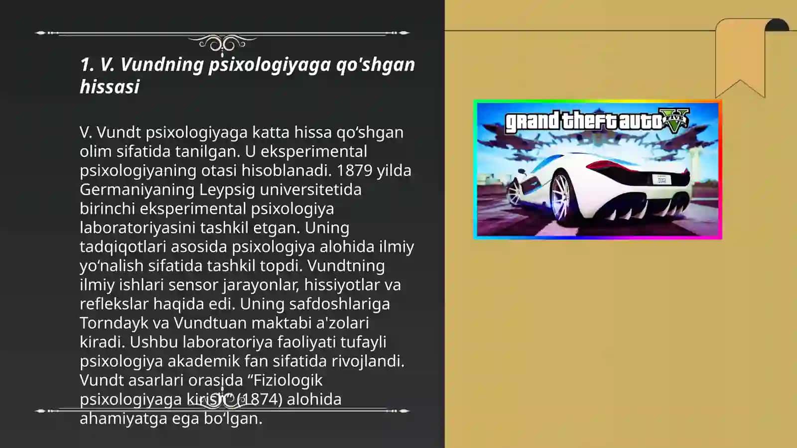 V. Vundning psixologiyaga qo'shgan hissasi 3