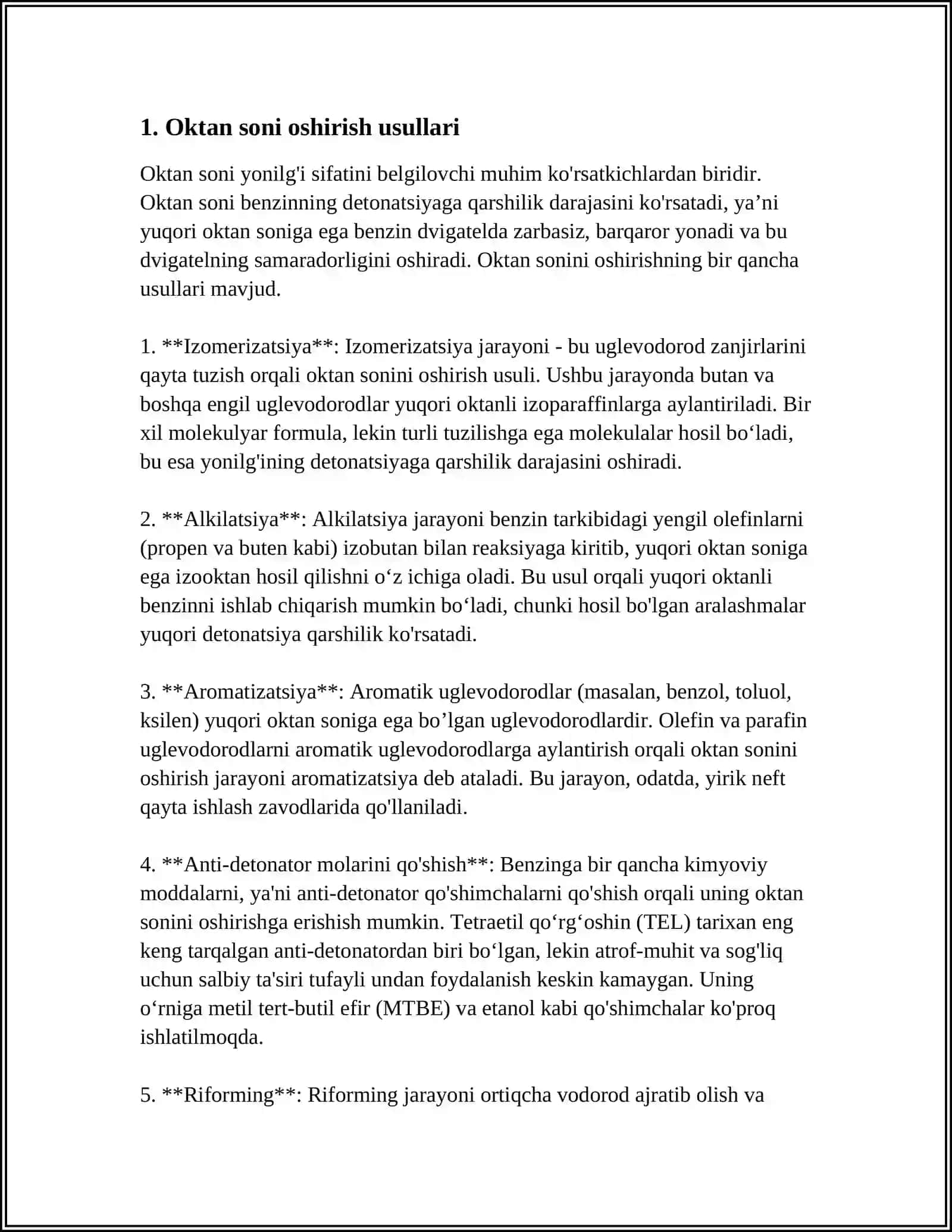 YOQILĢILARNI OKTAN VA SETAN SONINI OSHIRISH USULLARI 3