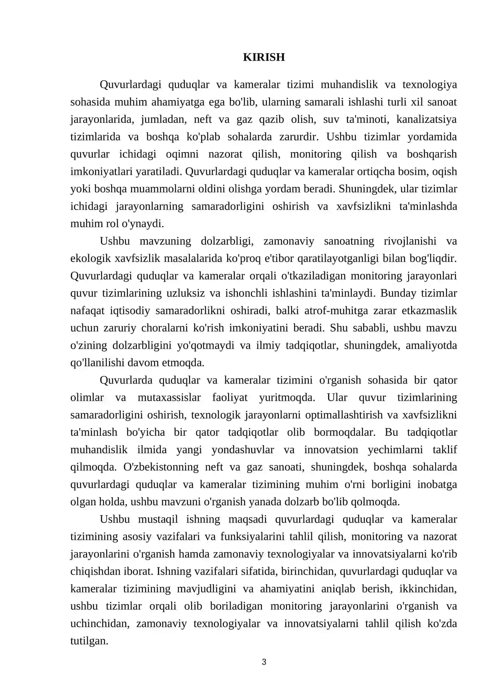 Quvurlardagi quduqlar va kameralar 3
