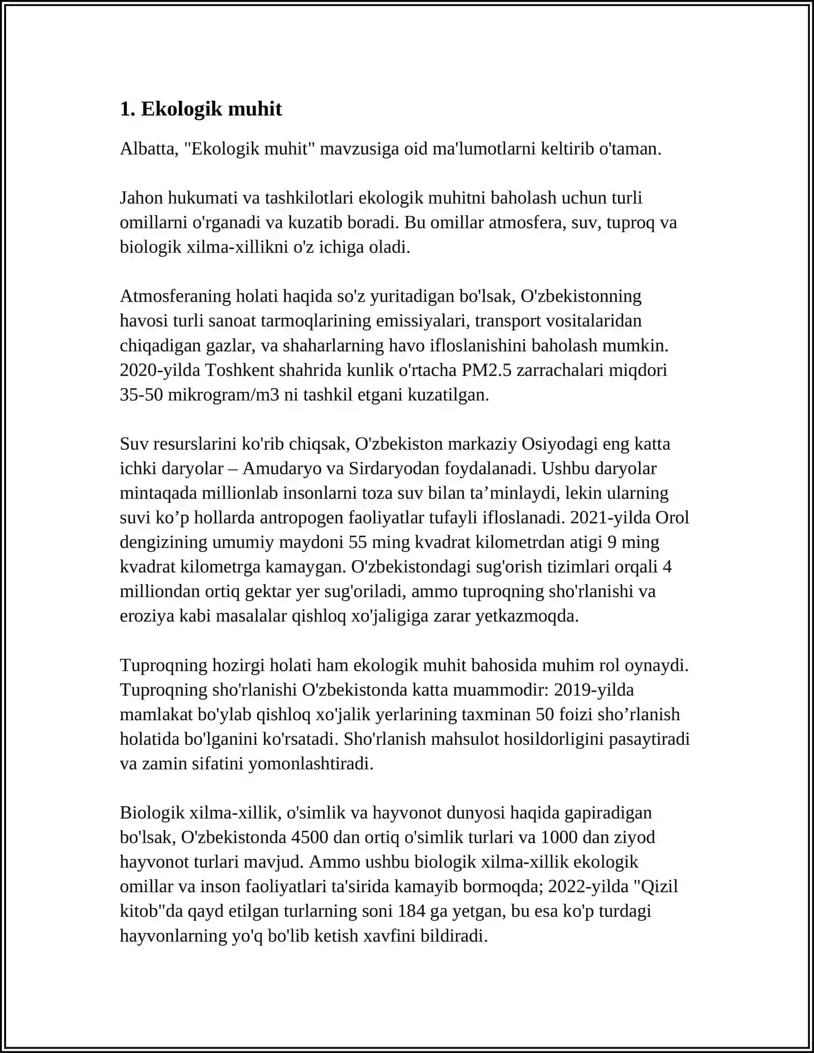 EKOLOGIYA MUSTAQIL ISH 3