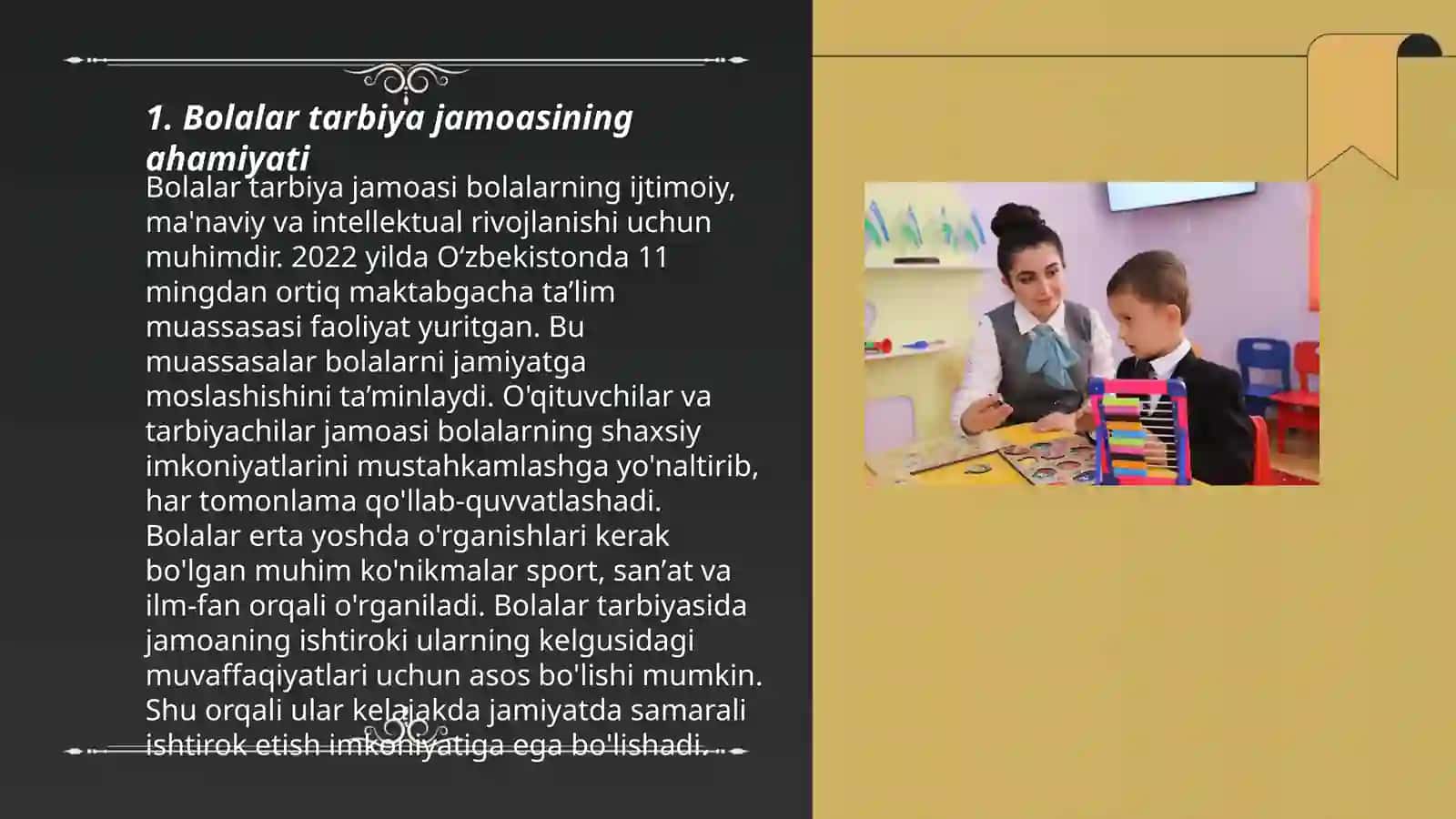 Bolalar tarbiya jamoasi yagona pedagogik jarayonning asosiy shakli 3