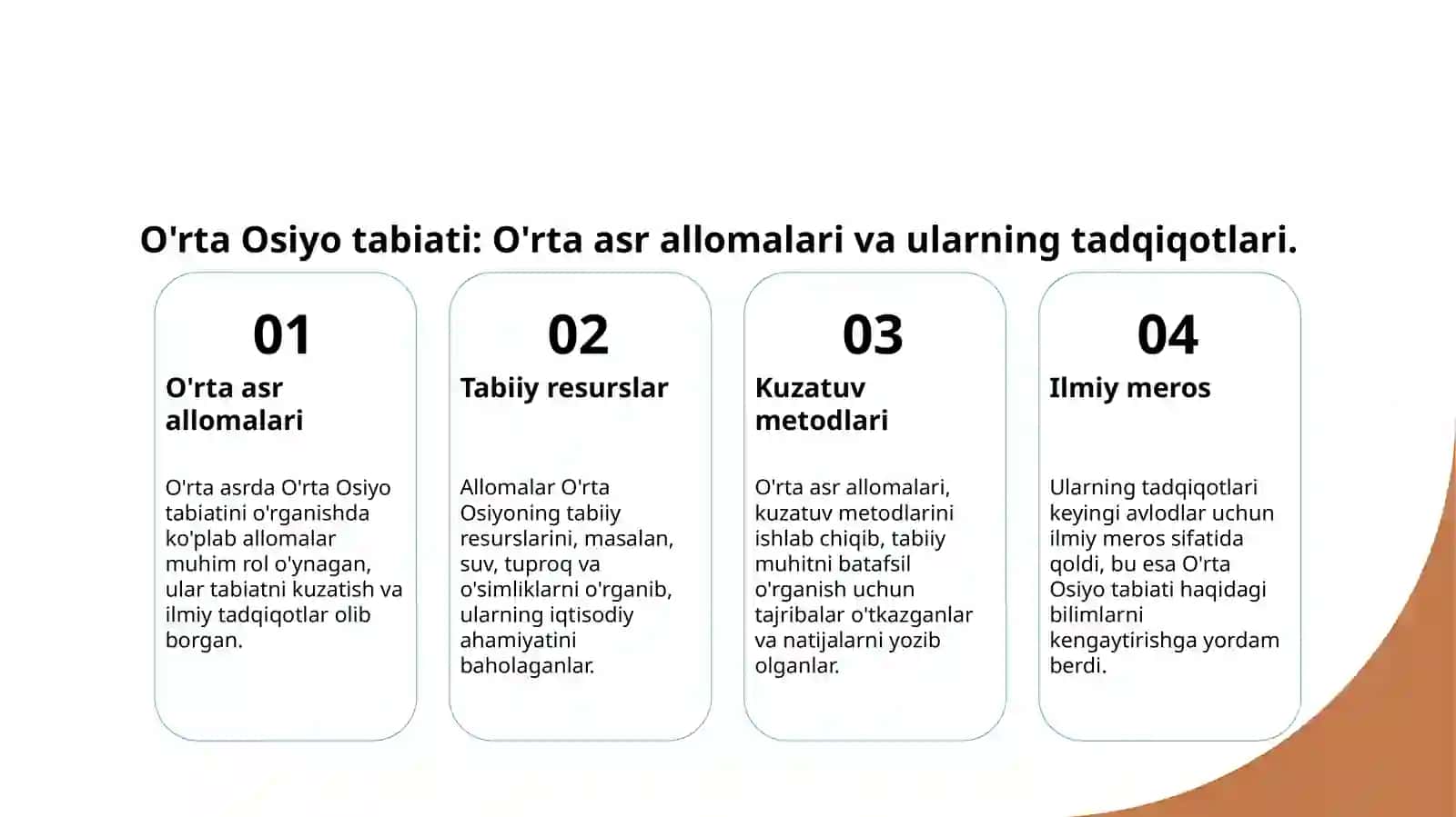 O'rta Osiyo tabiatni o'rganishga xissa qo'shgan olimlar 3