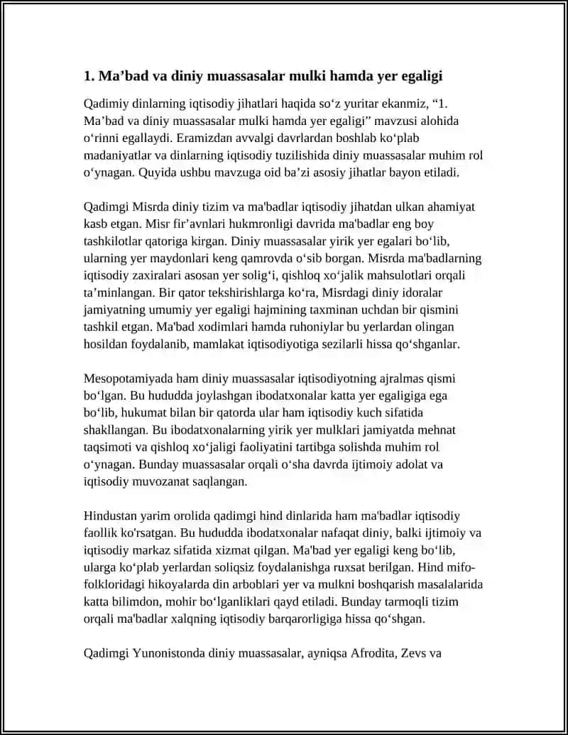 QADIMIY DINLARNING IQTISODIY JIHATLARI 3