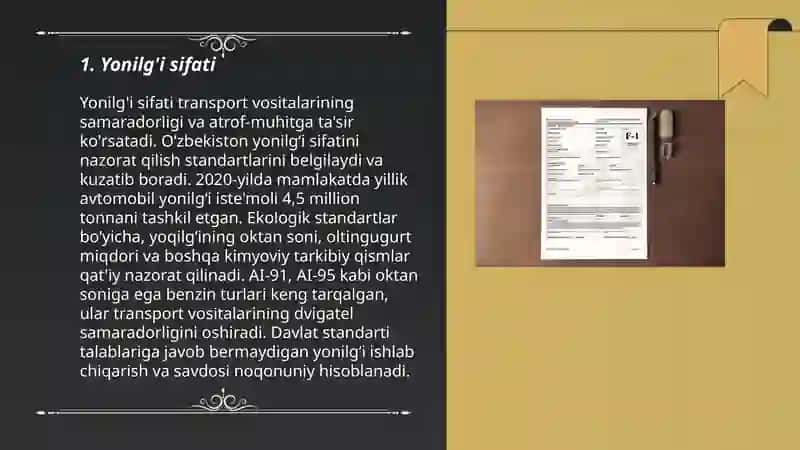 Yonilg'i sifati 3