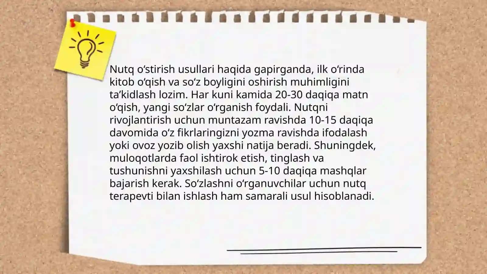 Nutq o‘stirish usullari 3