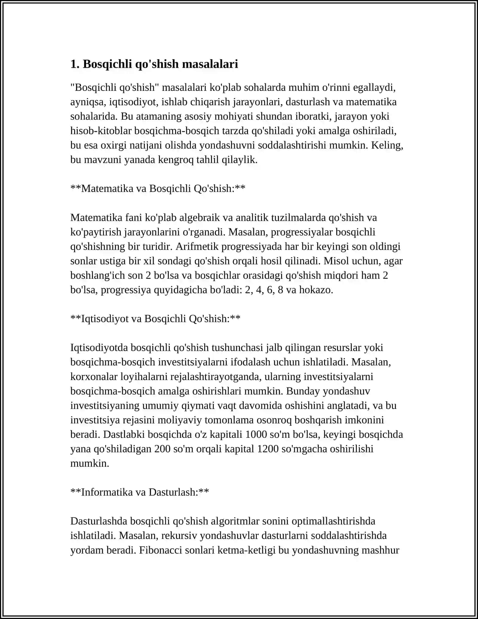 BIR BOSQICHLI QO'SHISH VA AYIRISH MASALALARINI YECHISH MATEMATIK MAZMUNGA EGA ROLLI OʻYINLAR 2024-2025-o'quv yili 3