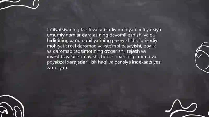 Infilyatsiyaning mohiyati va hisoblanish usullari 3