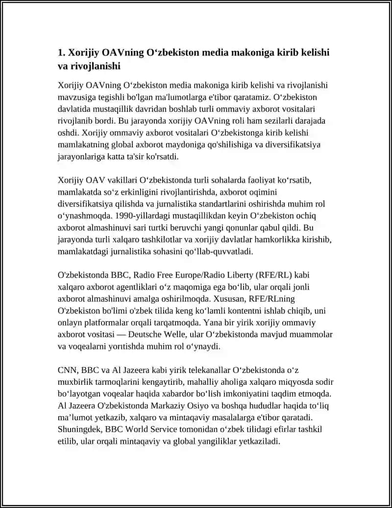 XORIJIY OAVNING MEDIA MAKONDAGI OʻRNI 3