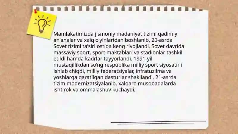 Mamlakatimizda jismoniy madaniyat tizimi 3