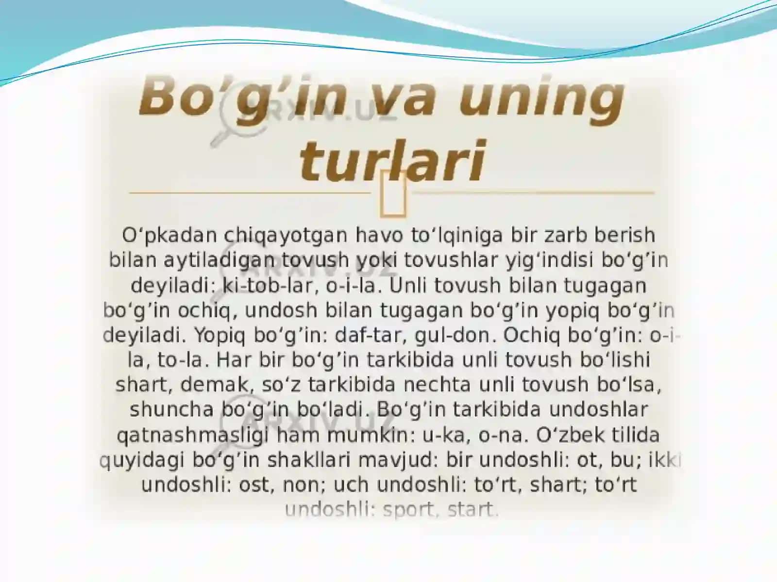 SAVOD O‘RGATISH DAVRIDA BO’G’IN USTIDA ISHLASH 3