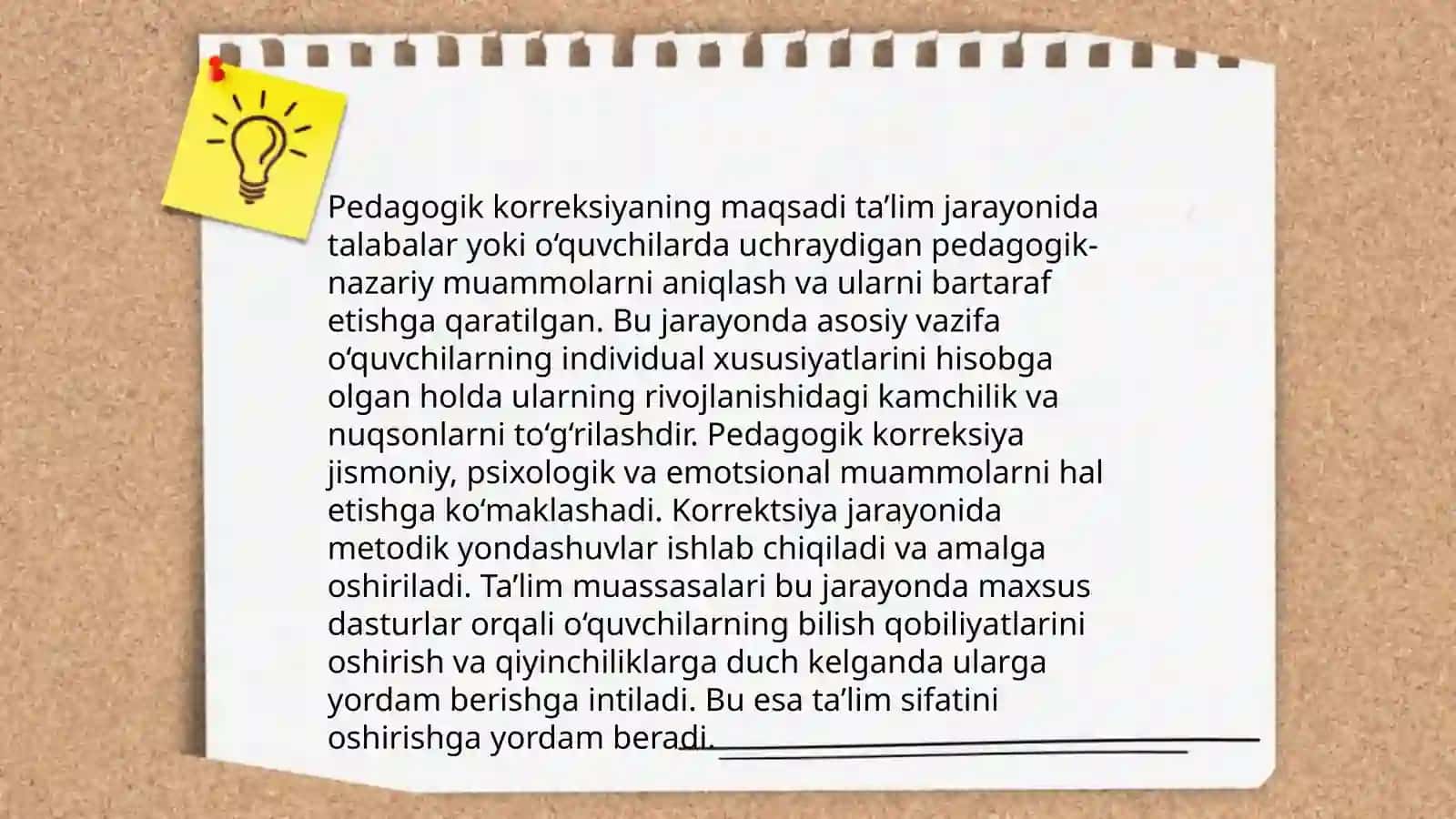 Pedagogik korreksiyada umum pedagogik tarbiyaviy metodlarni qullash 3