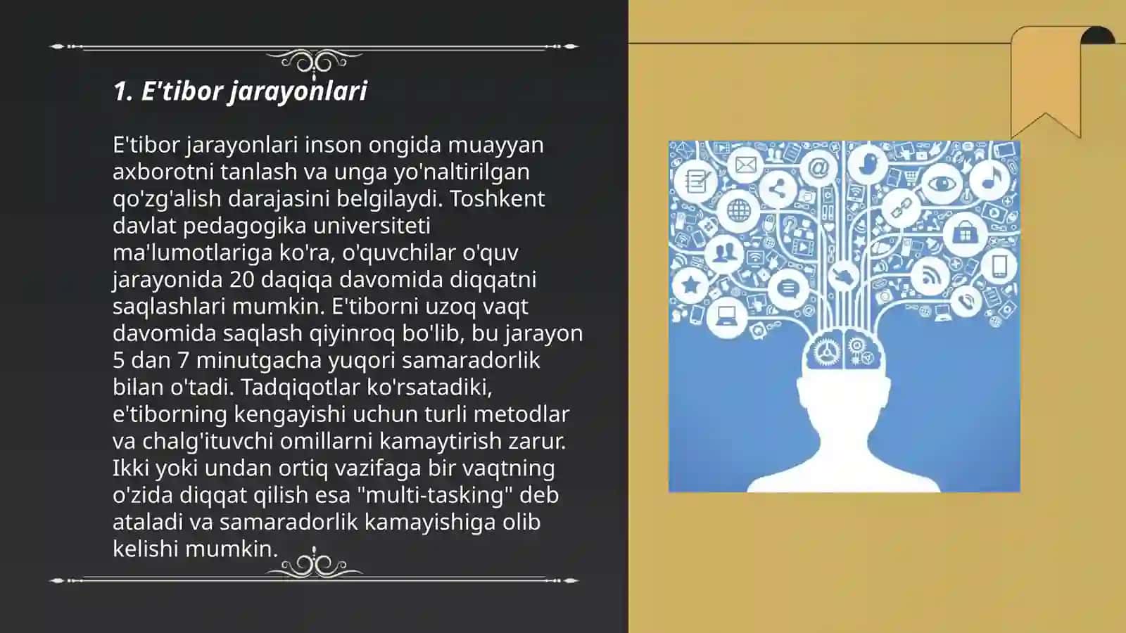 Psixologiyadan fanidan Murakkab bilish jarayonlari 3