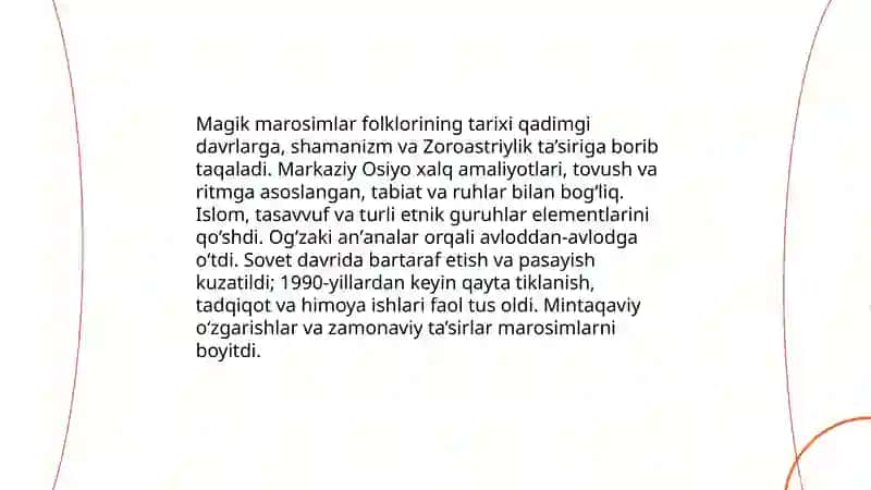 Magik marosimlar folklori 3