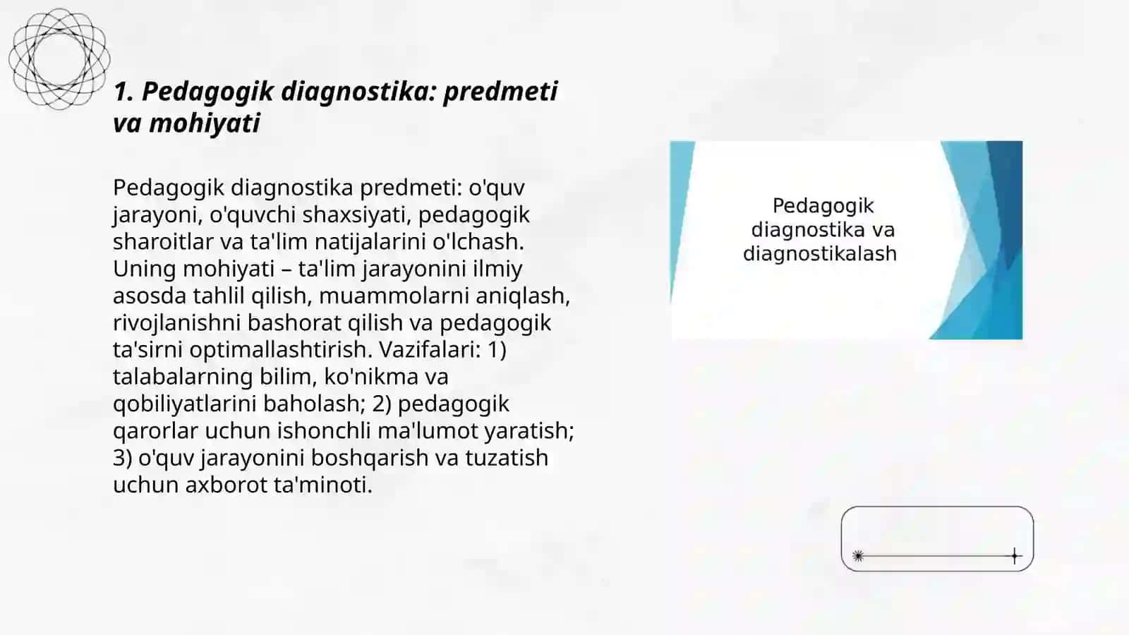 Pedagogik diagnostika 3