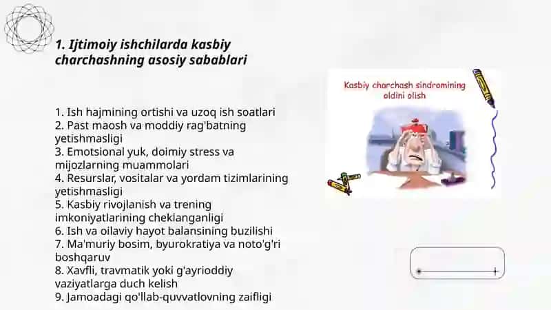 Ijtimoiy ishda kasbiy charchash muammolari 3