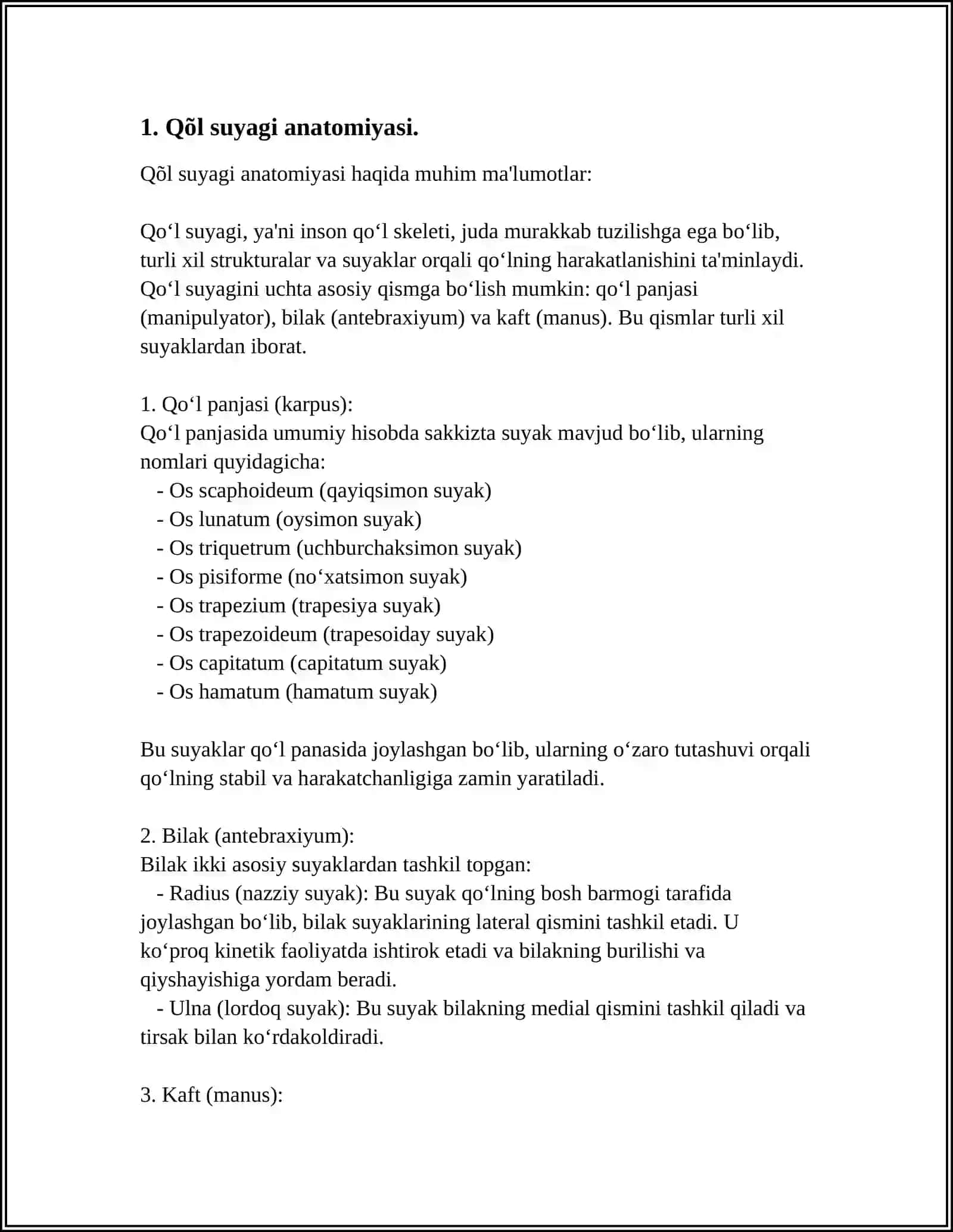 QÕL SUYAKLARI VA ULARNING BIRLASHUVI 3