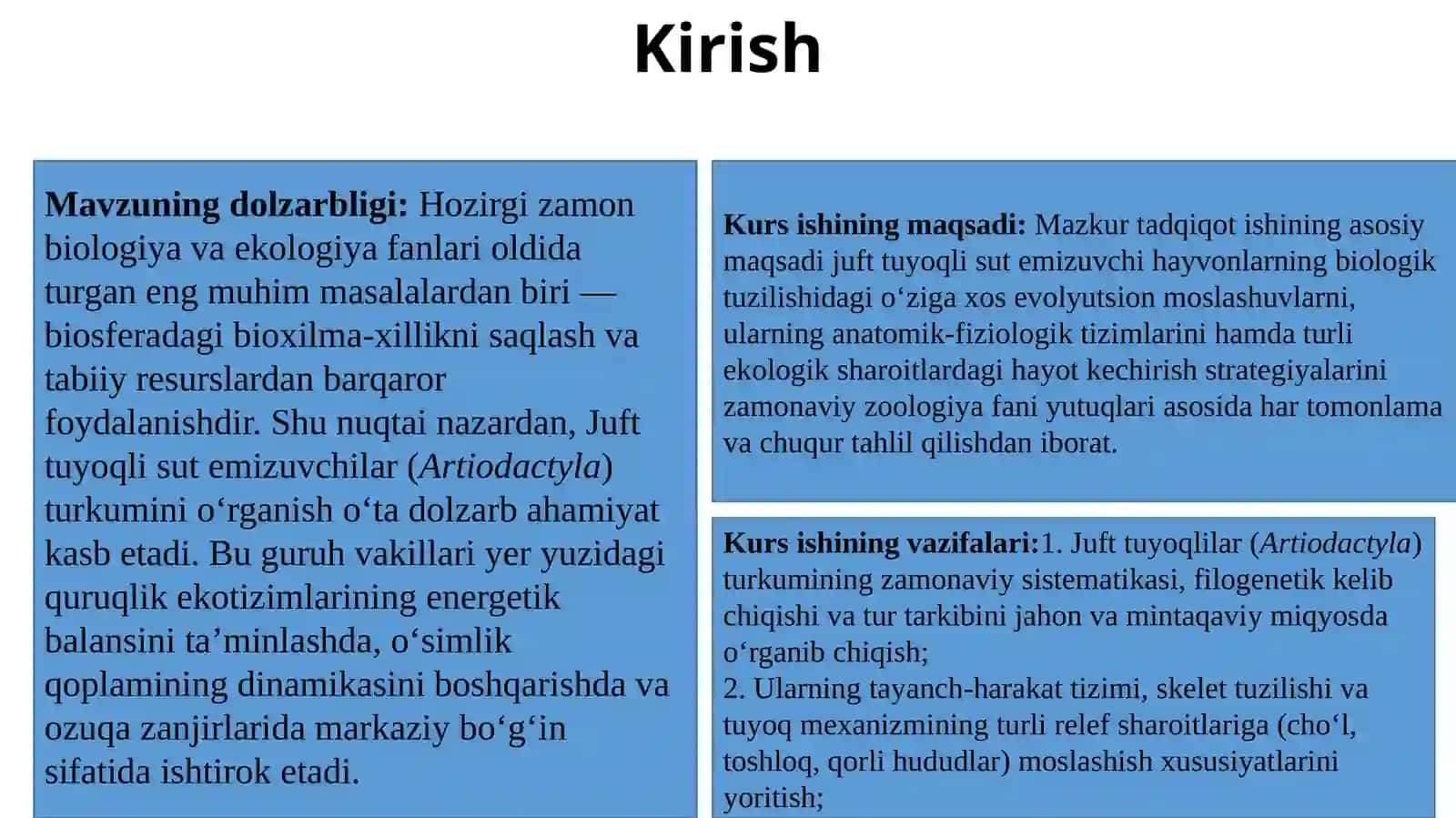 Juft tuyoqli sutemizuvchilar hayvonlarining biologik va ekologik xususiyatlari 3