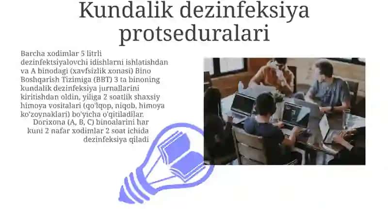 Kundalik dezinfeksiya protseduralari 3