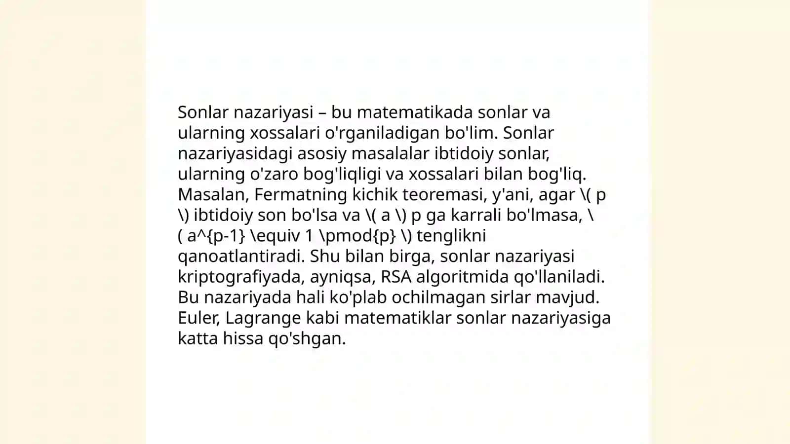 TIMSS xalqaro baholash dasturida matematik mulohaza yuritish va muammoni hal qilishga doir topshiriqlar 3