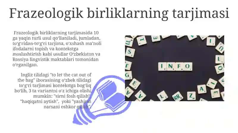 Frazeologiya haqida ma'lumot 3