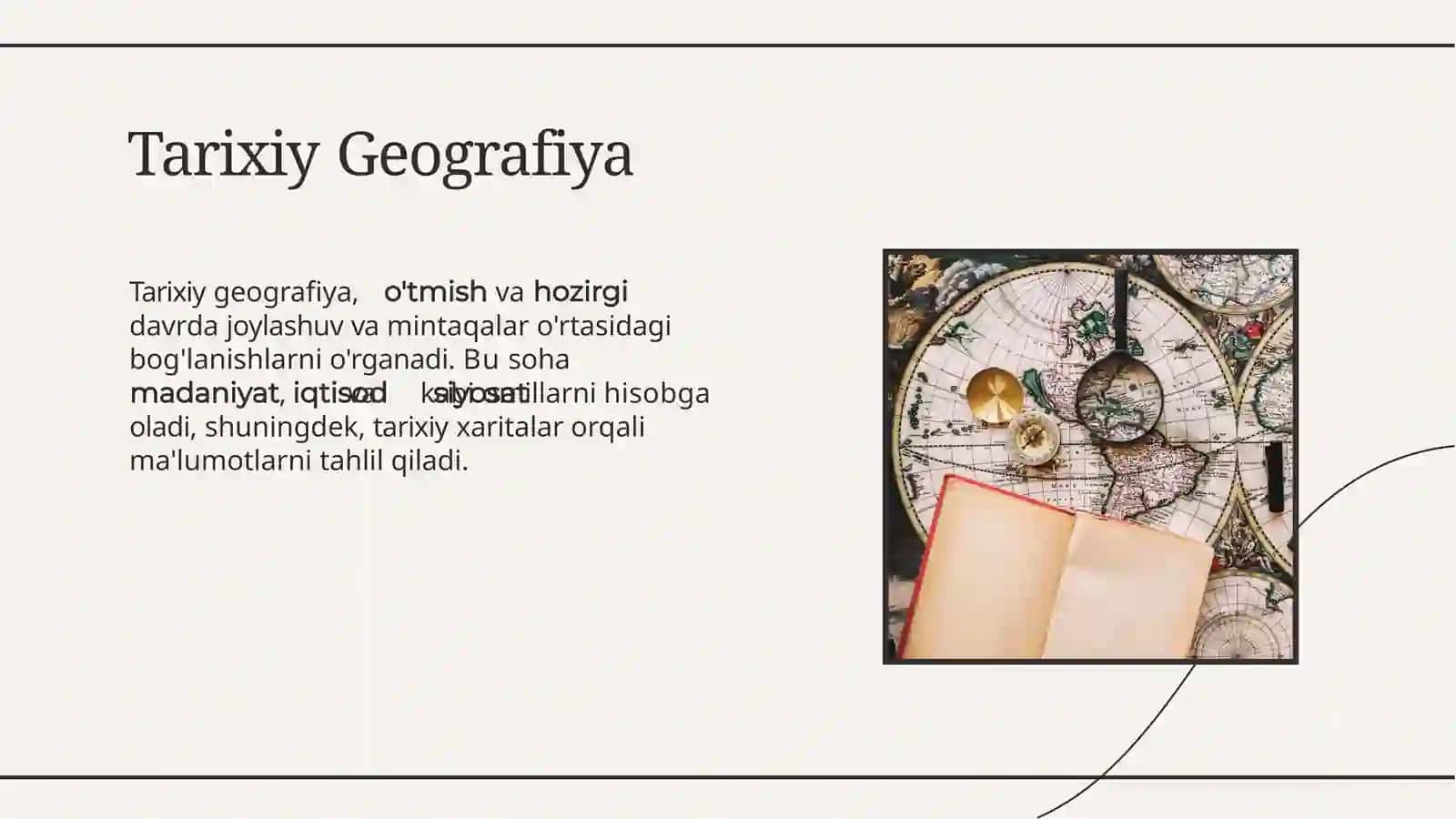 Tarixiy Geografiya va Kartografiya: Maqsadlar, Yo'nalishlar va Taraqqiyot 3