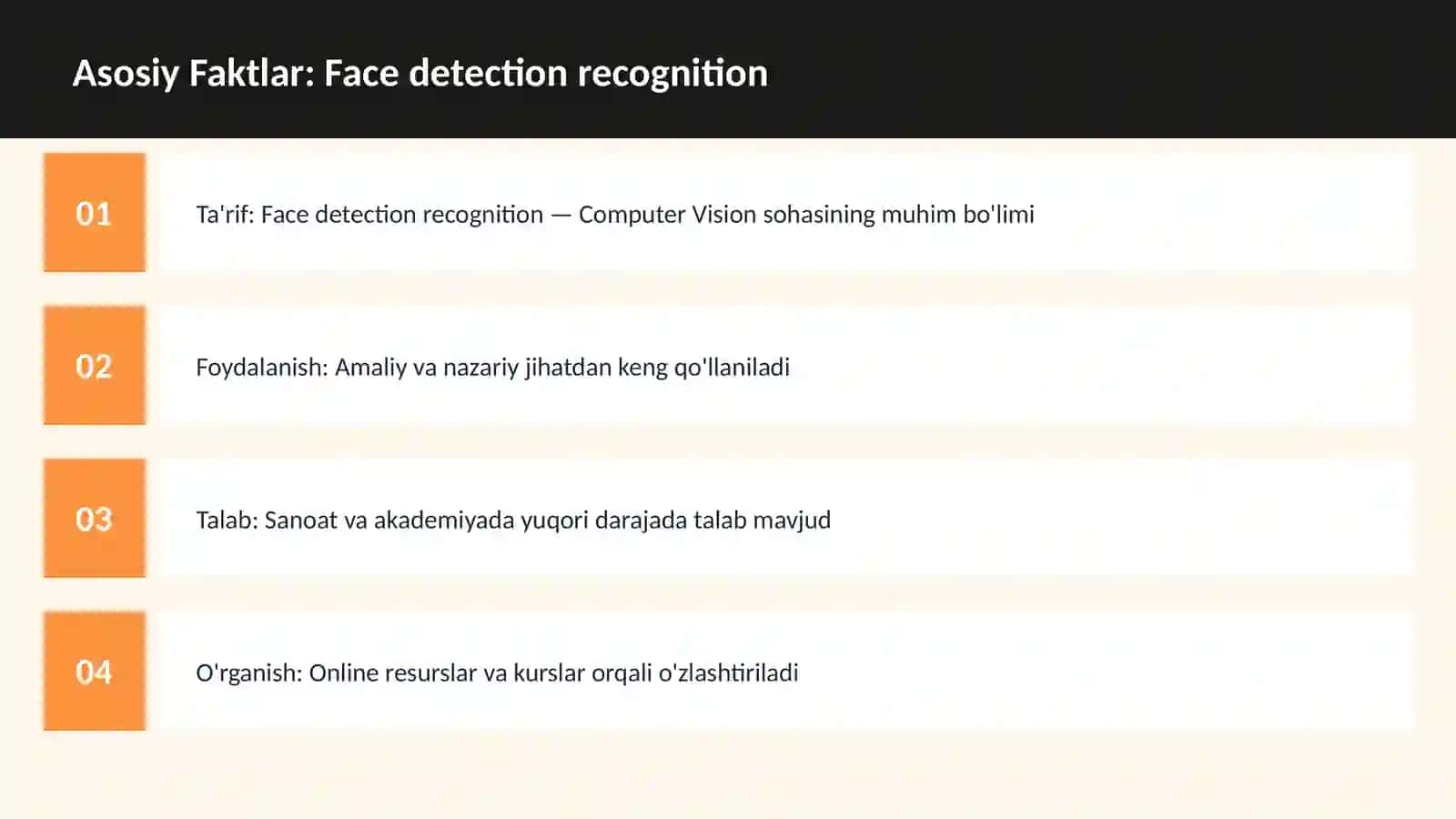 Face detection recognition 3