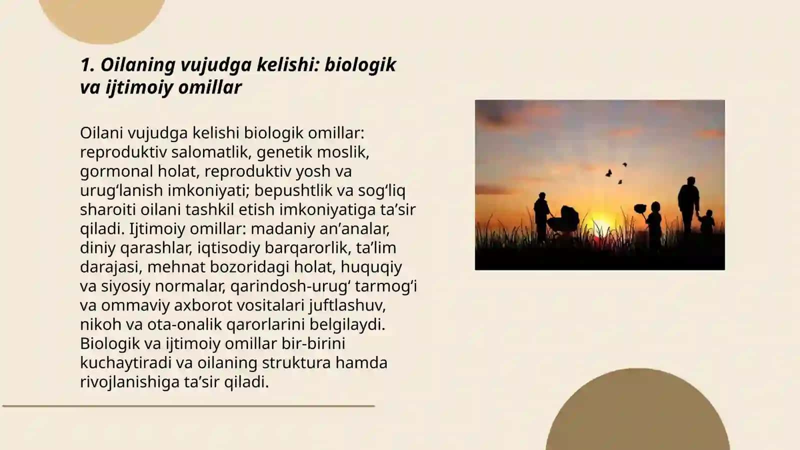 Oilaning vujudga kelishi va rivojlanishi 3