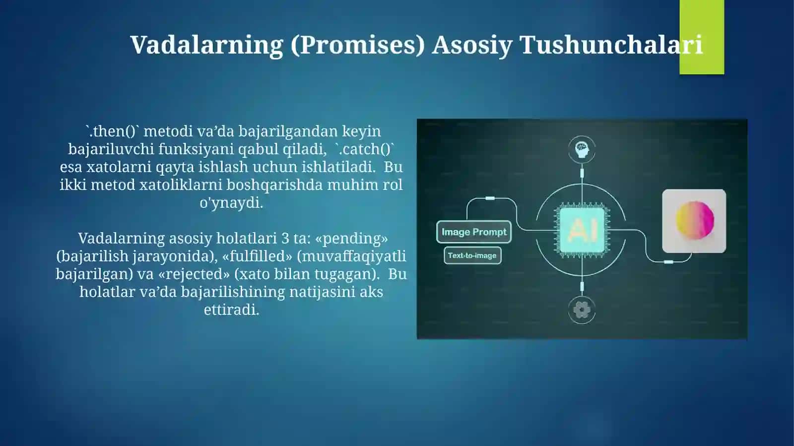 Asinxron dasturlash: Callback, Promise va Async/Await 3