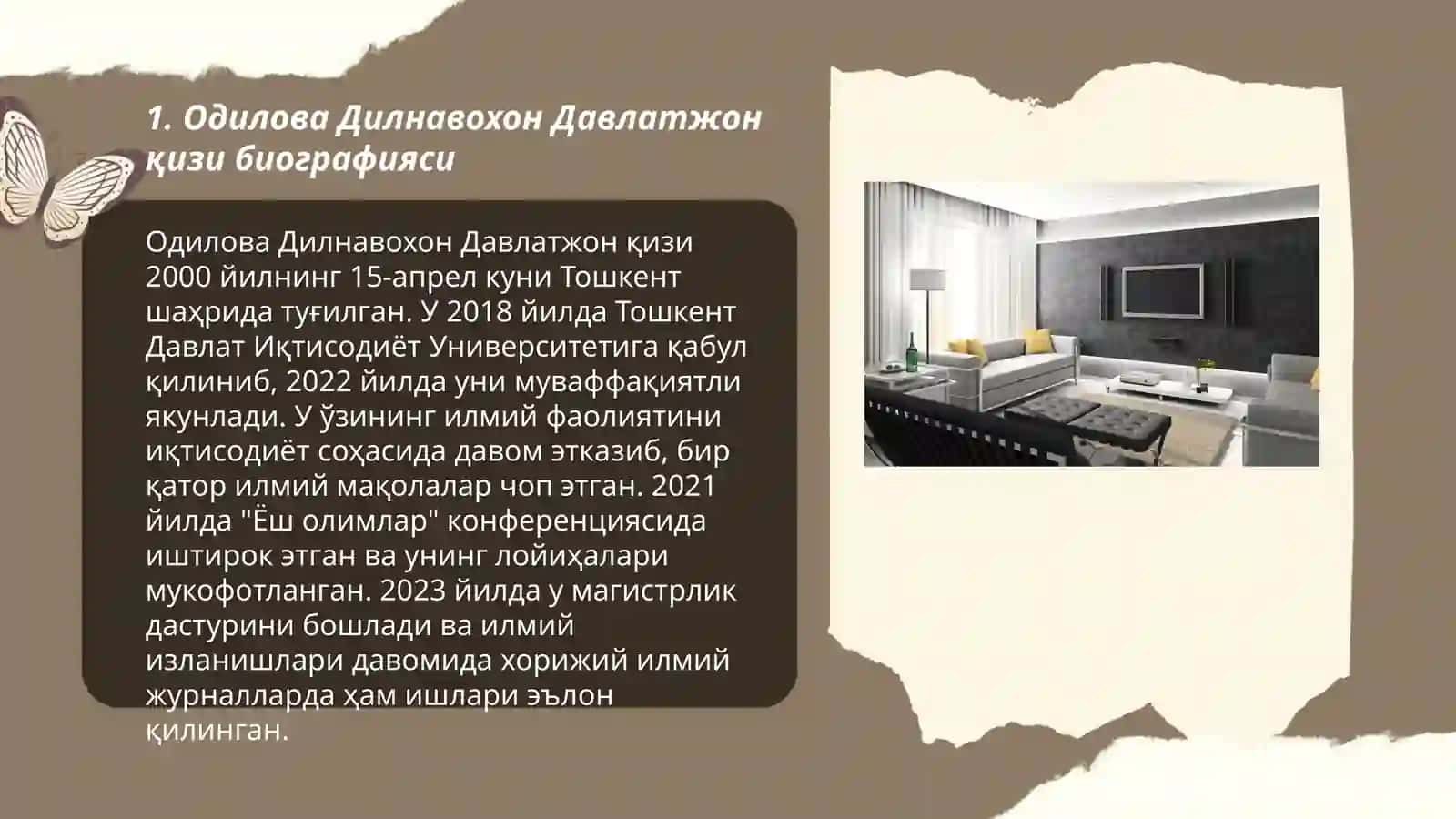 Одилова Дилнавохон Давлатжон қизи биографияси 3