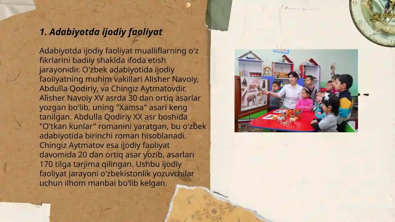 Adabiyotda Ijodiy Faoliyat 3