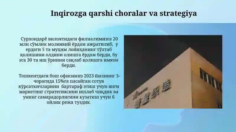 Inqirozga qarshi choralar va strategiya 3
