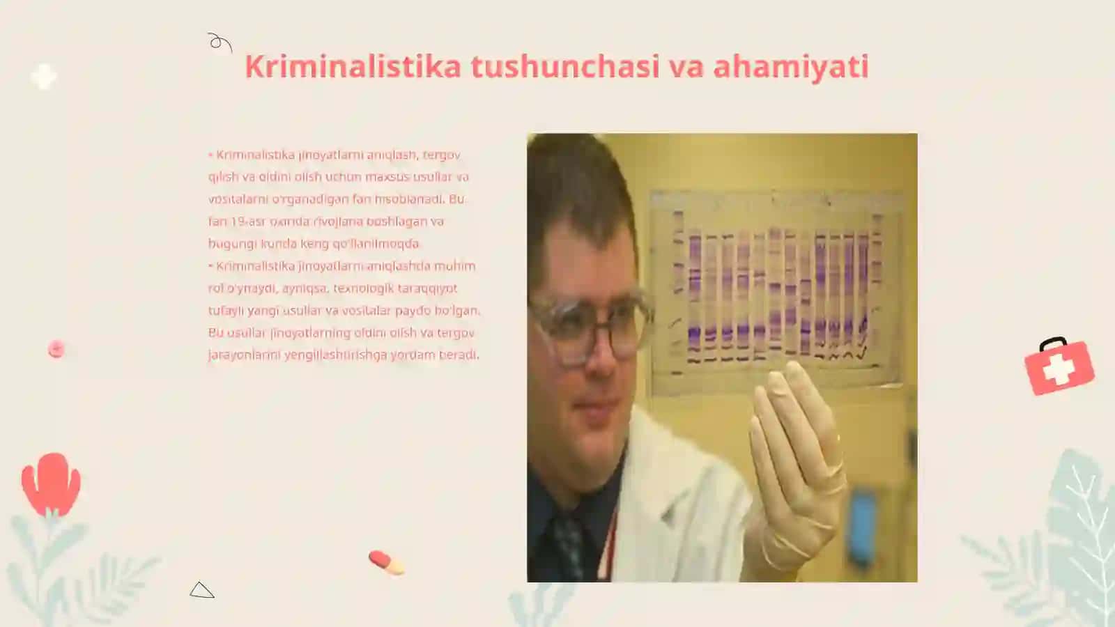 Kriminalistikada kimyoning oʻrni 3