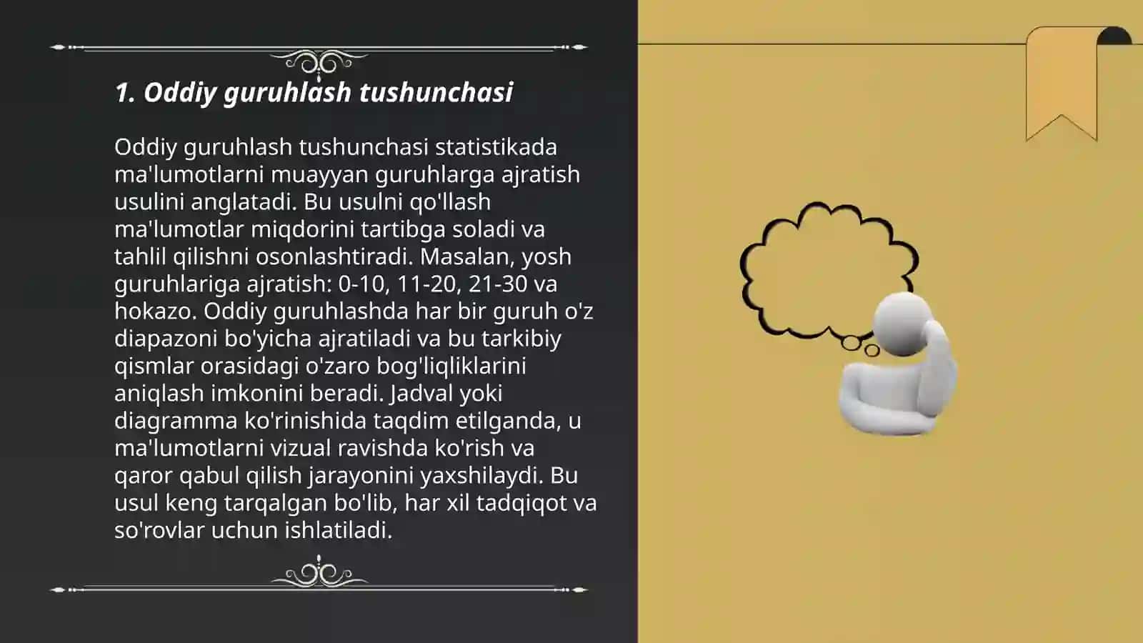 Oddiy va murakkab guruhlash 3