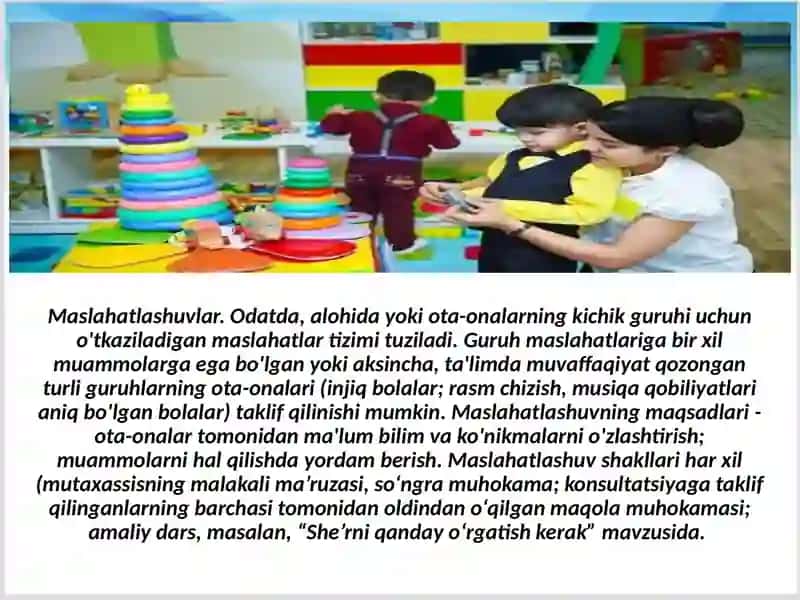 Ota- onalar va maktabgacha ta'lim tashkilotlari hamkorligi to‘g‘risida 3