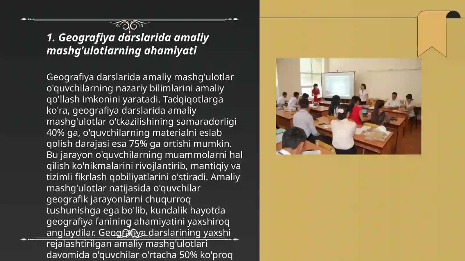Geografiya darslarida amaliy mashg'ulotlardan foydalanish metodikasi 3