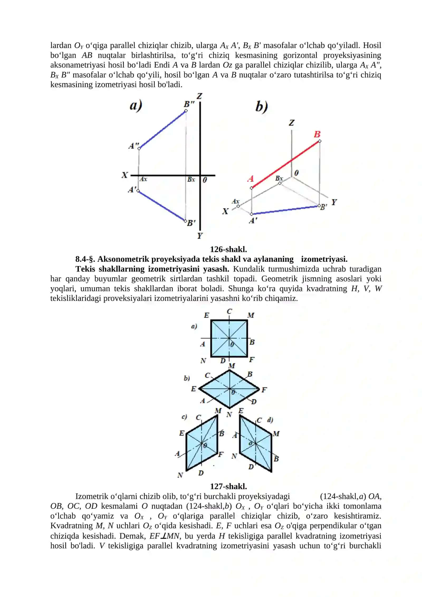 Aksonometrik proyeksyalar 3