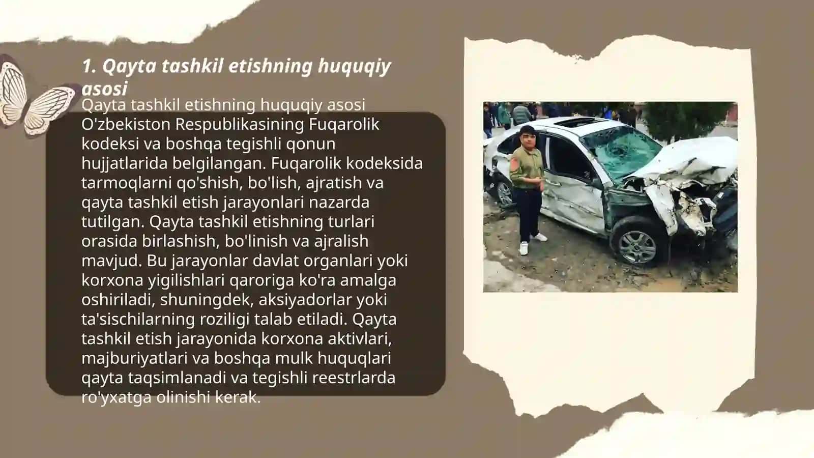Qayta tashkil etishning huquqiy asoslari 3