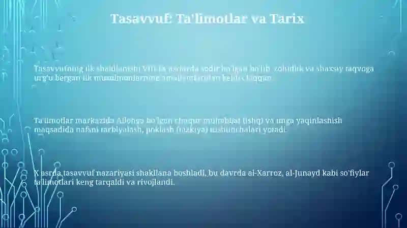 Tasavvuf taʼlimoti va tariqati 3