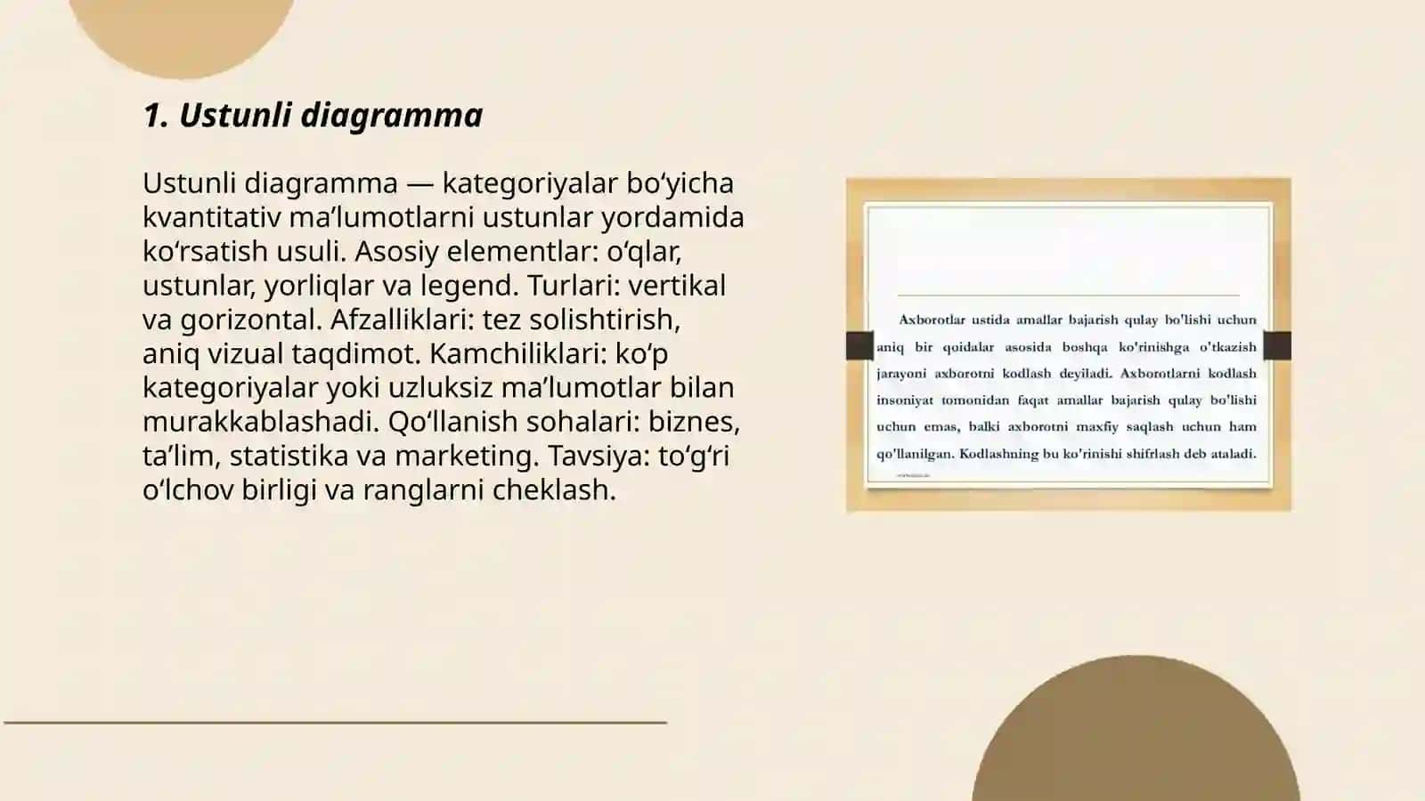Axborotni vizuallashtirish usullari 3