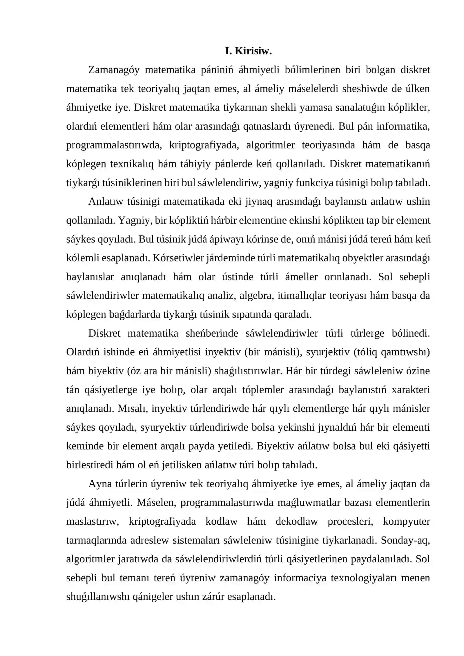 Kórsetiw túrleri (inyekciya, syurjekciya, biyeksiya) 3