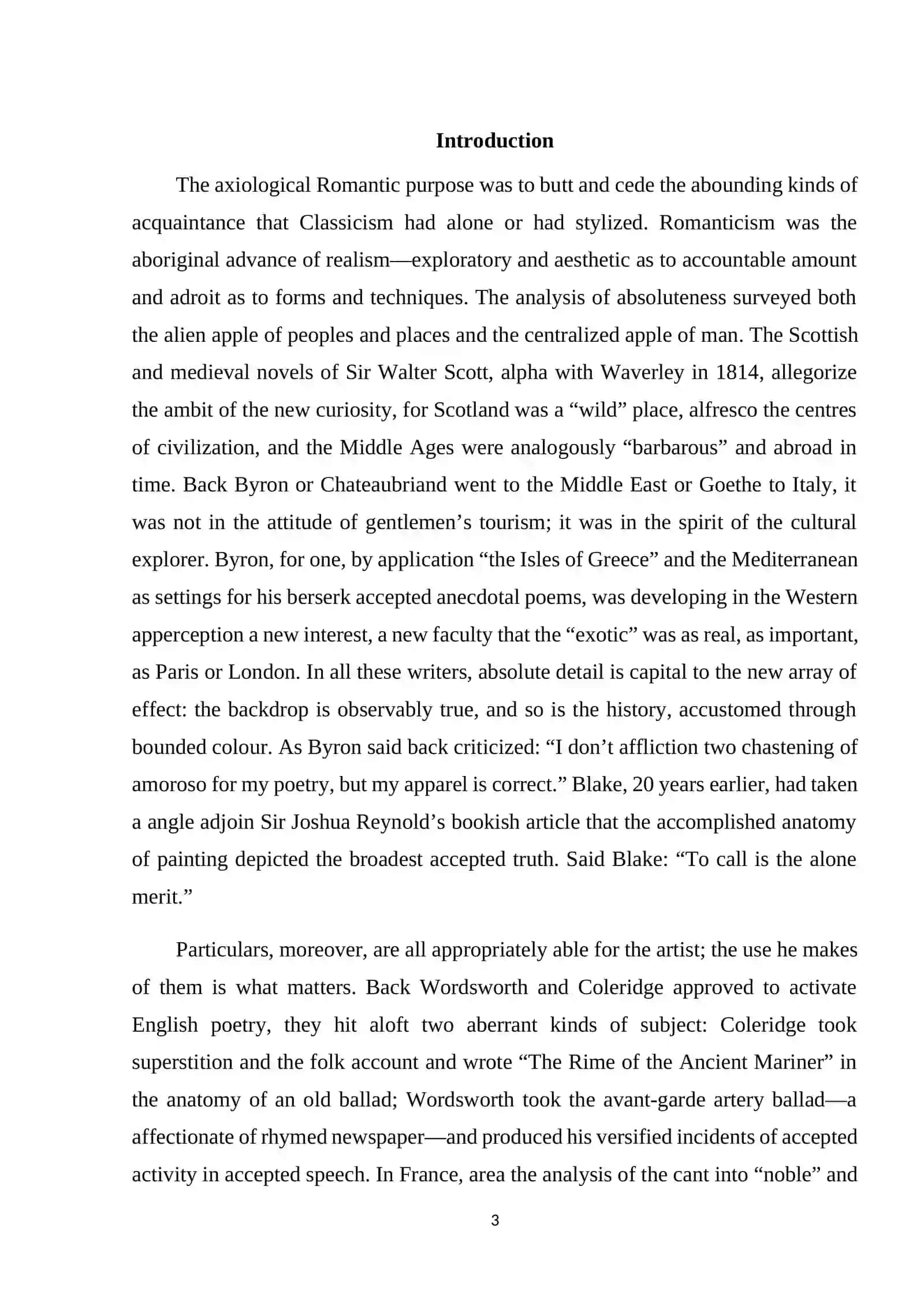 Origination of the Romantic era in Europe 3