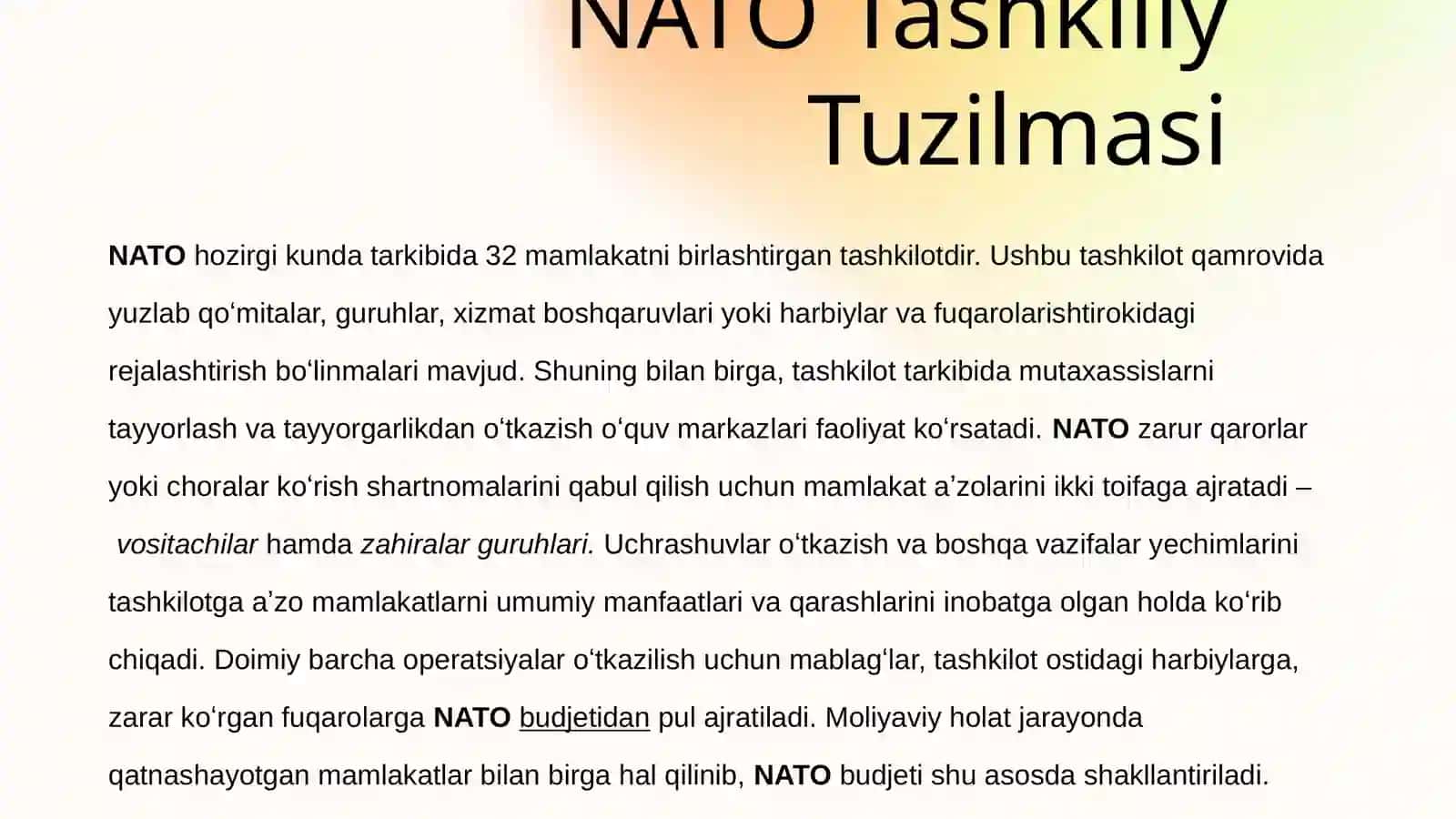 Shimoliy Atlantika Shartnomasi Tashkiloti 3