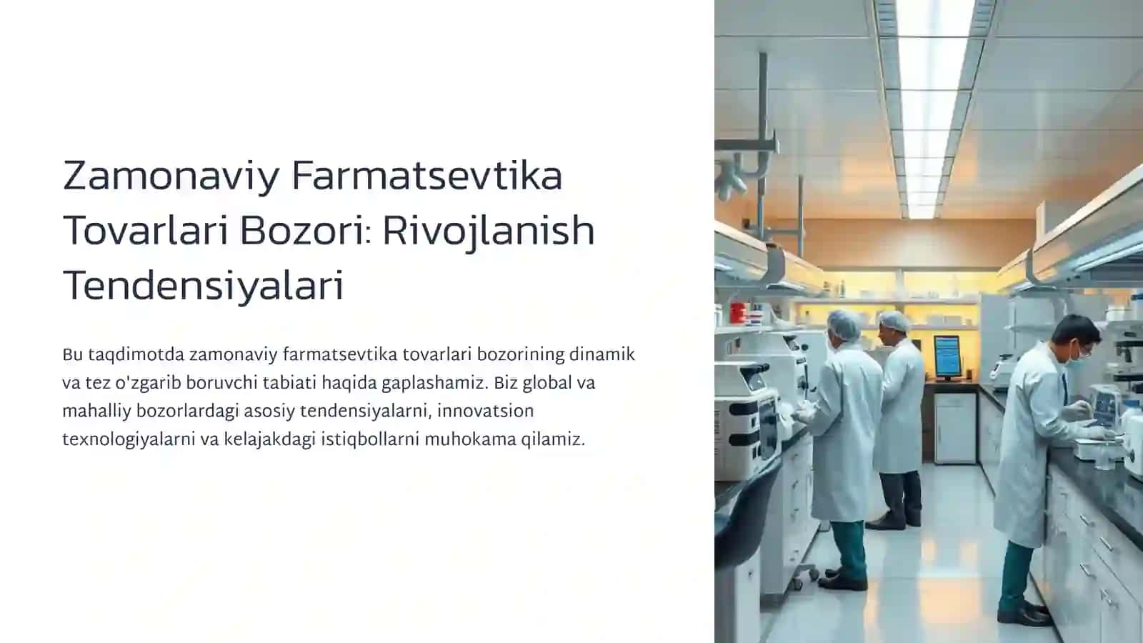Zamonaviy Farmatsevtika Tovarlari Bozori: Rivojlanish Tendensiyalari 3